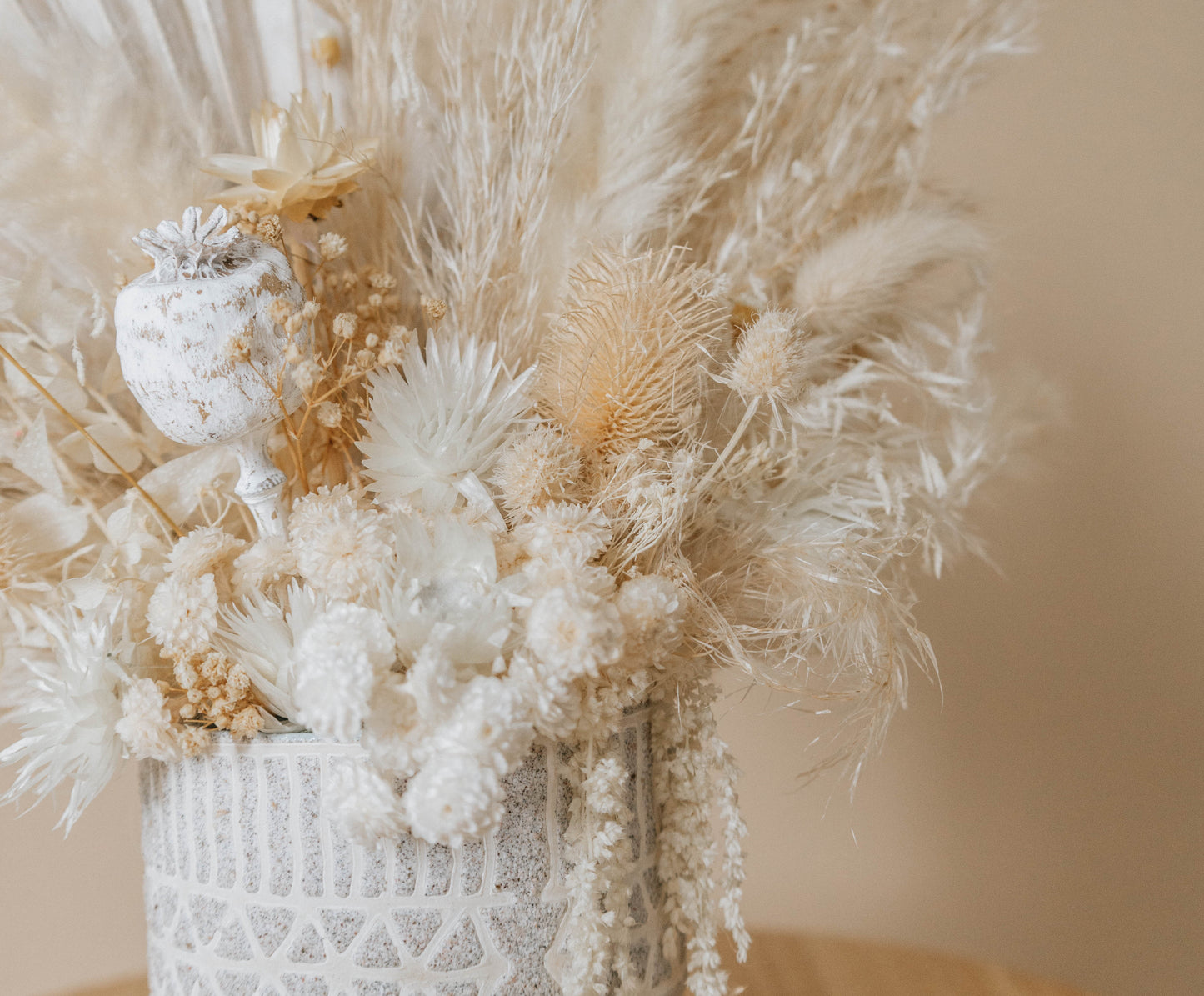 Ivory white arrangement