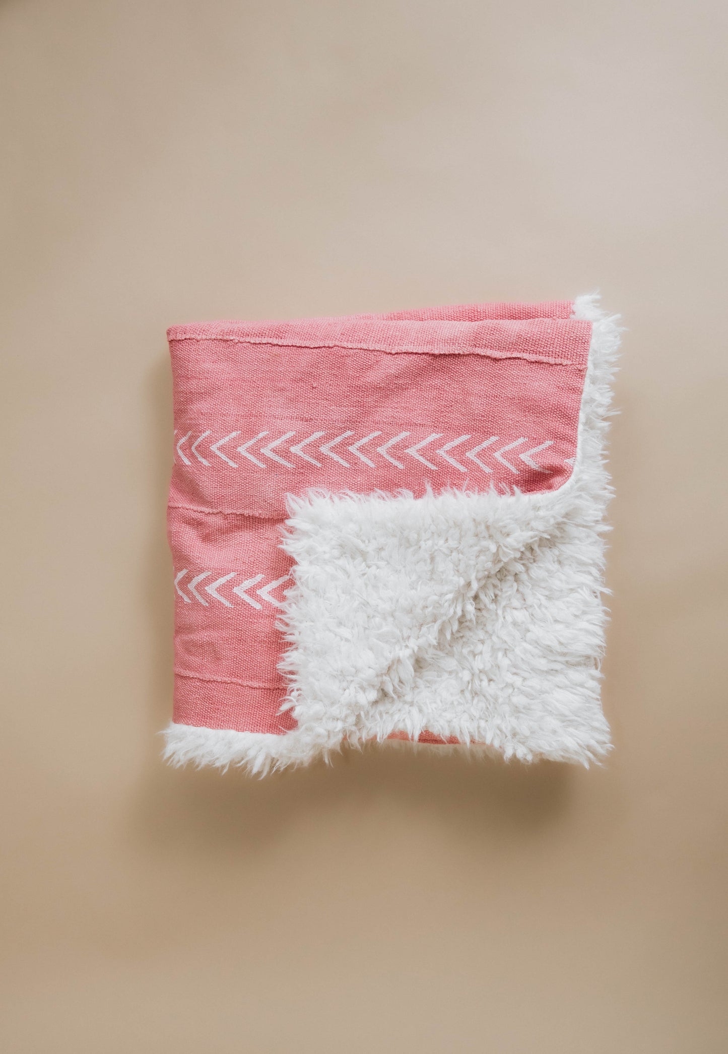Pink chevron blanket
