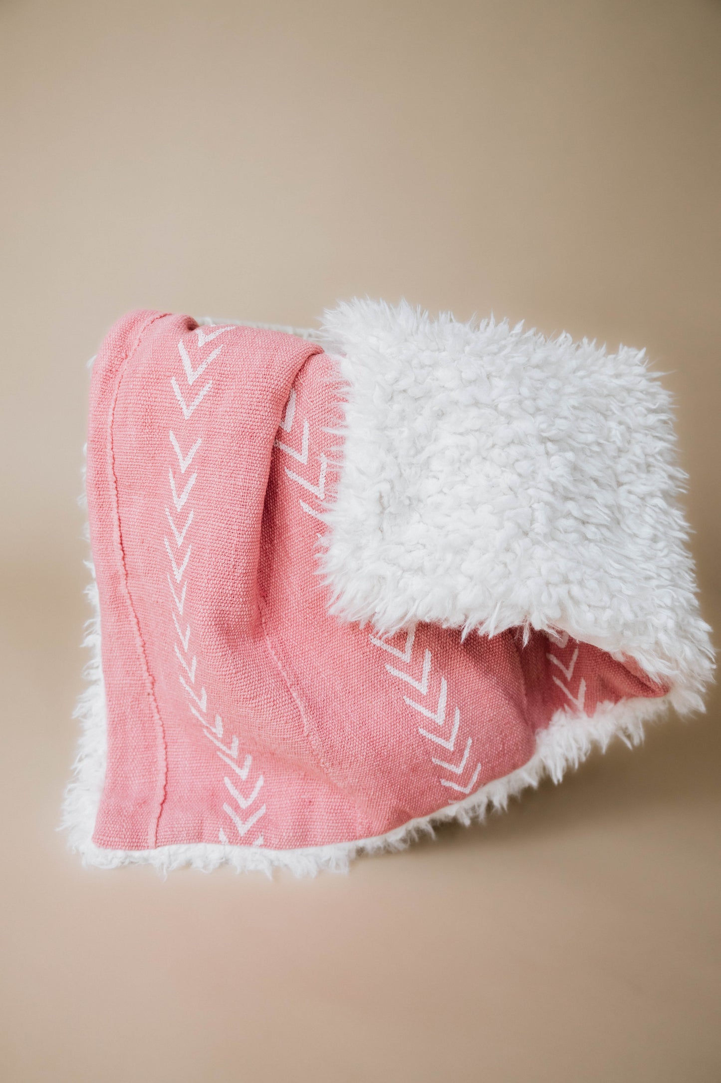 Pink chevron blanket